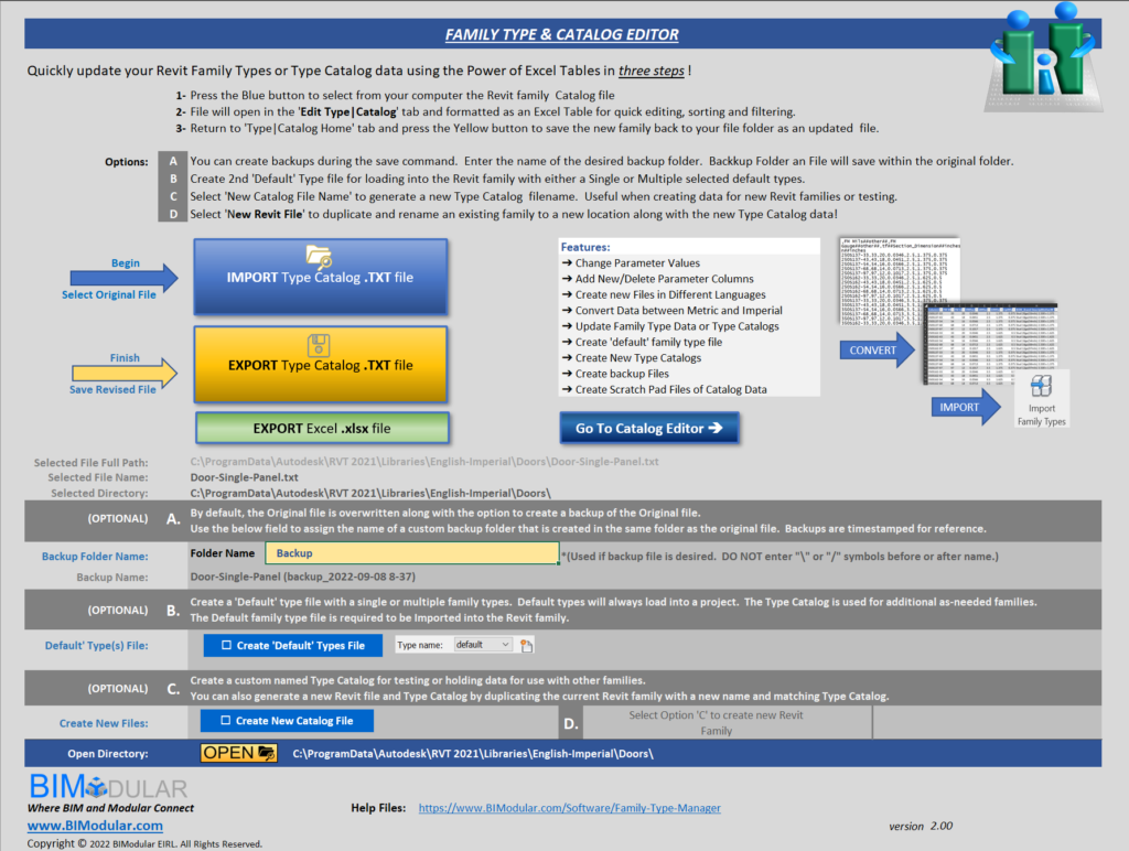 Type Catalog Import-Export